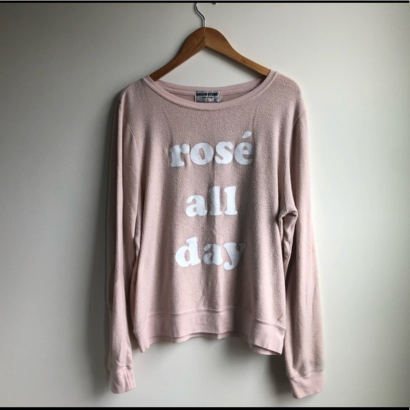 Dream Scene Tops - Rosé All Day Sweatshirt